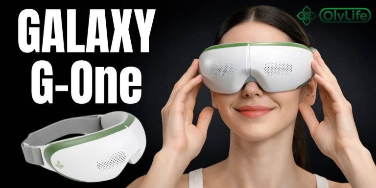 OlyLife Galaxy G-One – wearable eye massage device, promotional